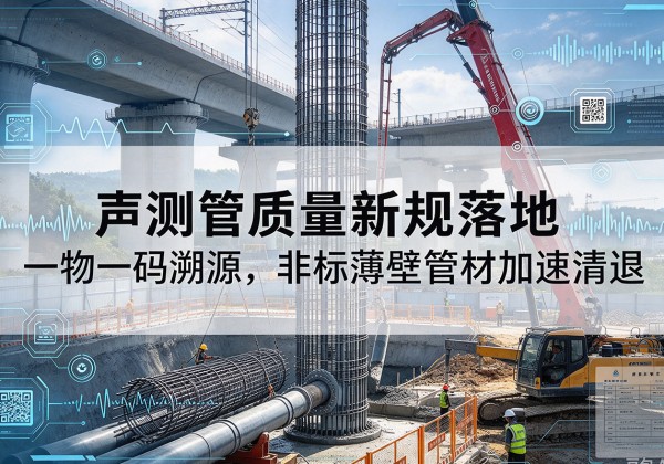 歙县声测管质量新规落地，一物一码溯源，非标薄壁管材加速清退